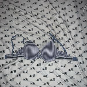 Striped Calvin klein blue and white bra